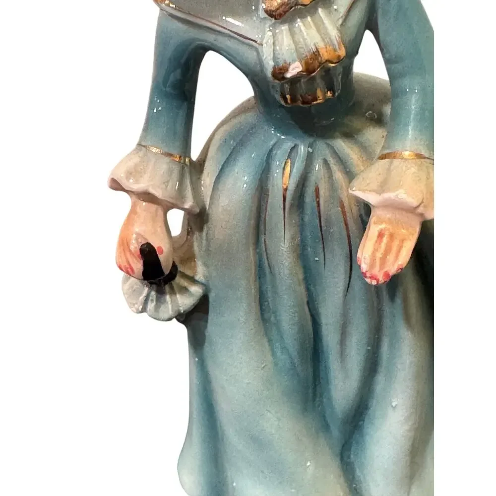 Vintage Napco Miss Laureen Victorian Figurine Stamped Japan 1950s B2886